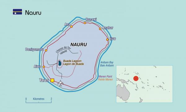 Nauru map