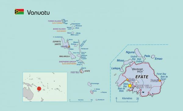 Vanuatu map