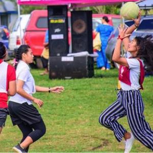 Sports program at the Tongatapu 5 Youth Council event, Kolovai. 15 August 2020