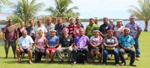 1st ever FSM R2R Team Retreat held in February of 2018 in Pohnpei, FSM. The purpose of the Retreat was to joint plan and  find synnergies for the two projects as well as for the team to officially meet each other. Picture was taken in front of DECEM office. 
