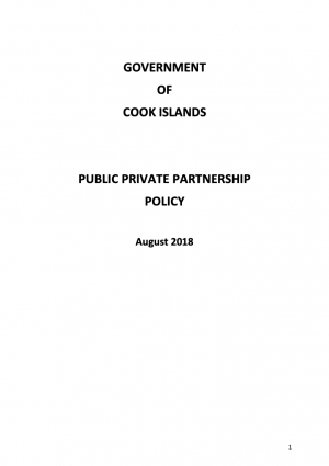 Cook Islands Private Partnership Policy	