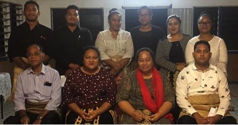 Tongatapu 5 Youth Council working committee with Tongatapu No. 5 People's Representative, Losaline Ma'asi, Free Wesleyan Church Hall- Ha'avakatolo.jpg
