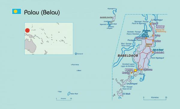Palau map