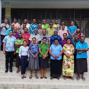 Group photo of community representatives and national stakeholders during the Fiji Ridge to Reef project.jpg