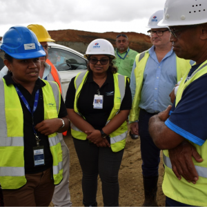 Visiting one of my project site on the 29th October 2020 with Minister Usamate.