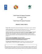 TONGA R2R STAR Project Document UNDP